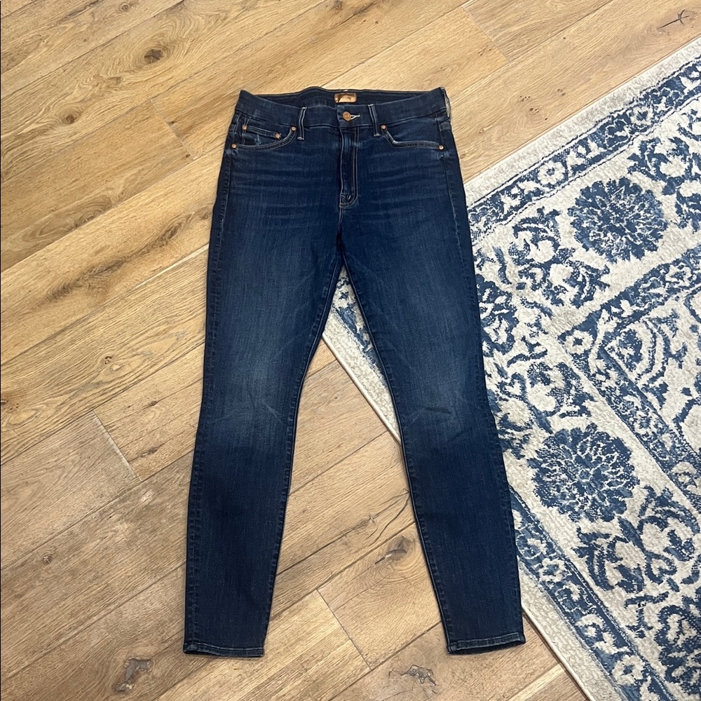 MOTHER high wasted looker Skinny Jeans